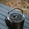 Awada outdoor whistle kettle camping stainless steel teapot portable teapot multi-purpose cassette stove tea set