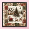 (Counted/Stamped)Santa Claus On The Road-11CT Cross Stitch 40*40cm/15.75*15.75in