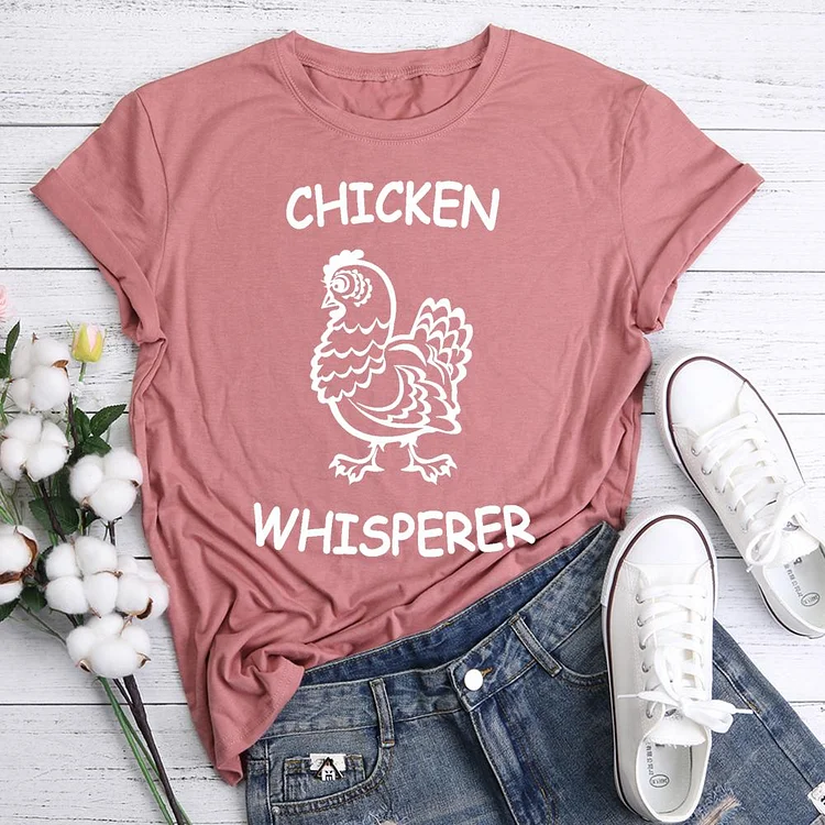ANB - Funny Chicken Whisperer Retro Tee-05054