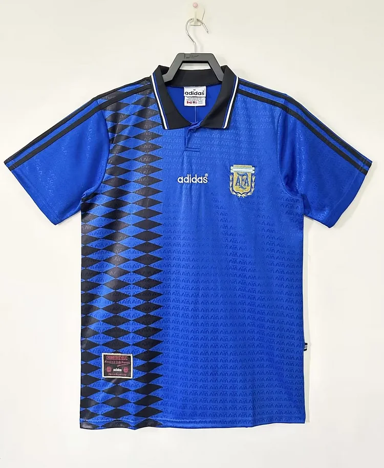 1994 Argentina Away Jacquard Retro Jersey