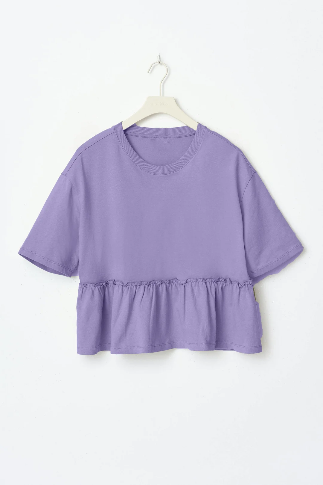 Athvotar Athvotar Spring And Summer New Pure Cotton Collar 100-Fold T-Shirt Top Women Soft And Loose Leisure Top