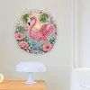 Diamond Painting Acrylic Double-Sided Pendant Kit Flamingo 9.84x9.84in