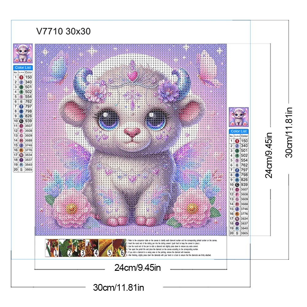 Diamond Painting - Full Round Drill - Yak(Canvas|30*30cm)