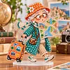 DIY Pearl Diamond Painting Acrylic Stand, Double-Sided Printed Tabletop Decoration, Special Shaped Diamond Art Craft Kit for Home Decor(Grandma)	