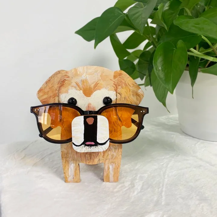 Jack-Golden Retriever Dog Eyeglasses Stand