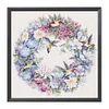 11CT Bird garland-Stamped Cross Stitch 40*40cm/15.75*15.75in