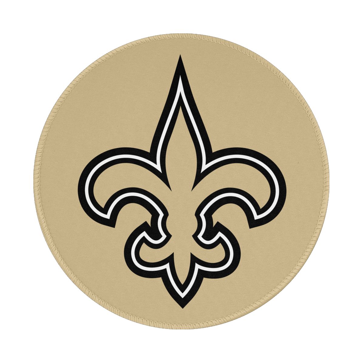 New Orleans Saints Round Non-Slip Thick Rubber Modern Gaming Mousepad
