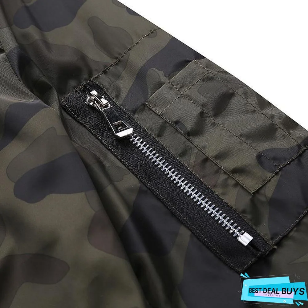 Men's Bomber Jacket Men Autumn Camouflage Jackets Male Military Coats