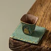 Rock and mineral wabi-sabi style tea cup, master cup, Dunhuang Mogao Grottoes retro Zen-style single cup ceramic tea set, Kung Fu tasting cup