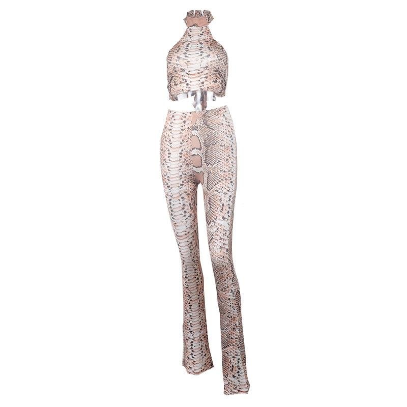 Fashion print two-piece suit-zachics