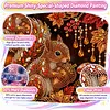 Squirrel Framed Special Shape Diamond Painting Kit 25x25cm for Adults
