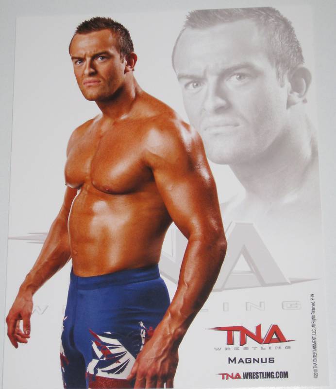 TNA MAGNUS P-79 OFFICIAL LICENSED 8X10 WRESTLING PROMO Photo Poster painting