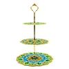 DIY Diamond Painting 3-Tier Mandala Cupcake Dessert Stand Serving Tray Decor Kit