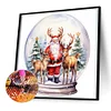 >SALE<5D DIY Full Round Drill Diamond Painting Santa Claus Crystal Ball Home Decor