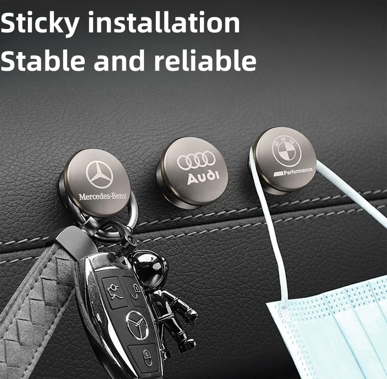 Car seat back invisible hook