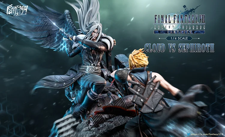 FANTASY Studio & Dragon Studio - Final Fantasy Sephiroth VS Cloud Strife 1/4 Statue(GK)-