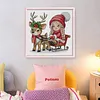 Elk Sled Girl-14CT Stamped Cross Stitch 31*31cm/12.2*12.2in