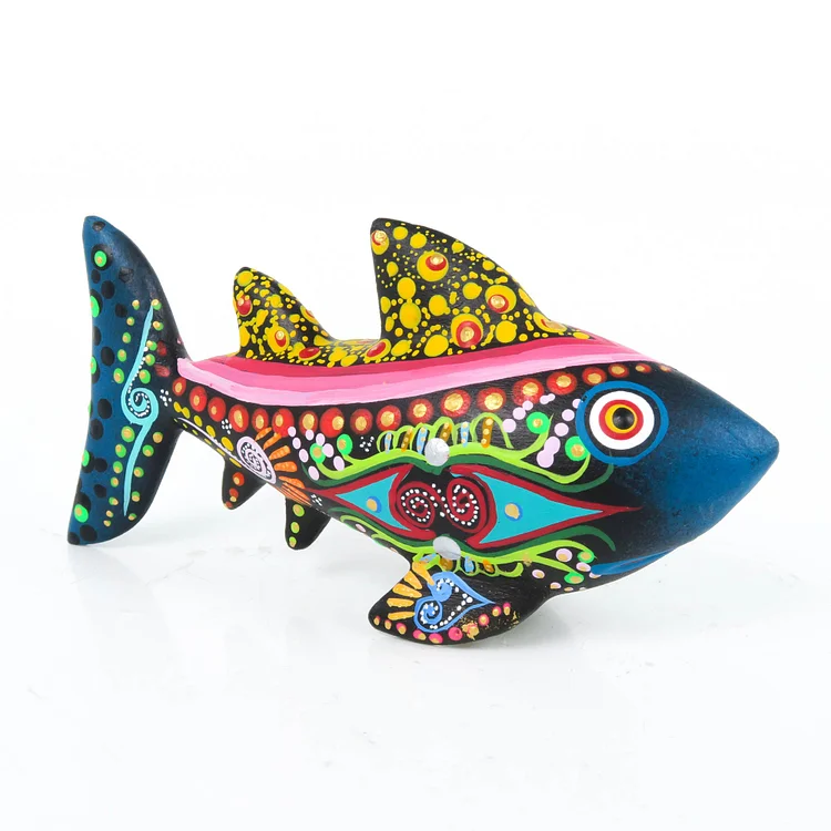 Black Shark - Oaxacan Alebrije Wood Carving