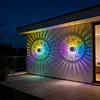 Solar Fence Lights Mandala Theme Waterproof Metal Solar Powered Deck Step Stair Lights for Garden Post Patio Decor Gifts for Women Mom