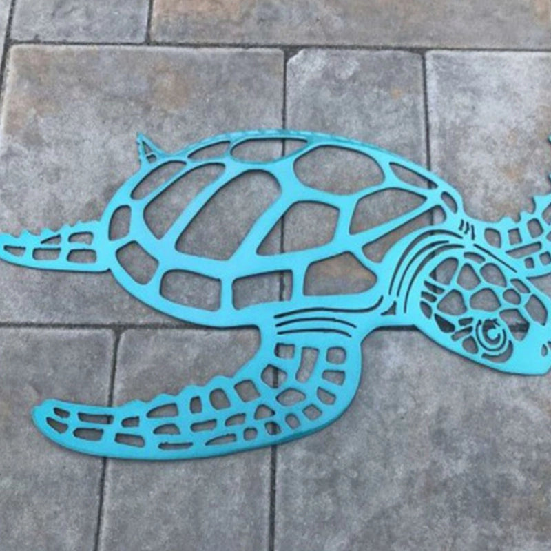 Artistic Turtle Metal Pendant Wall Art