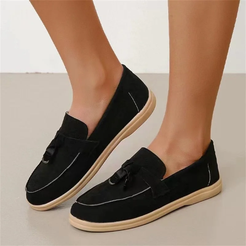 Spring Comfy Loafers Women 2022 New Shallow Ladies Slip On Casual Shoes 35-43 Large-Sized Female Home Outdoor Office Flats