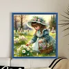 Cute Girl-11CT Stamped Cross Stitch 40*40cm/15.75*15.75in tapestrymarket