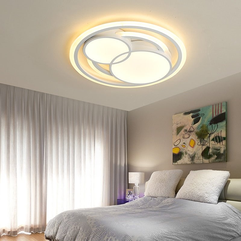 Acrylic Modern Led Ceiling Lights For Living Room Bedroom Study Room Home Deco White Color Led Ceiling Lamp Fixtures