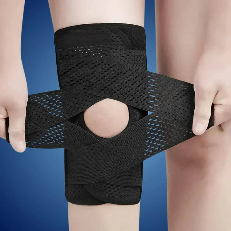 Knee Pads | with Support Compression Springs and Tension Strap - for Stability - Pain Relief and Protection