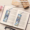 (US Local)Snowman A5 Size Diamond Painting Notebook Set with 4Pcs Bookmark Holiday Gift