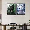 (2 Pack) Toothless Set - Round Drill Diamond Painting - 30*40CM