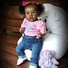 20'' So Real African American Reborn Saskia Baby Doll Girl Jean - RBBI-Myrebornbabydoll&reg; Myrebornbabydoll&reg;