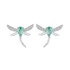  Dragonfly Stud Earrings 925 Sterling Silver 