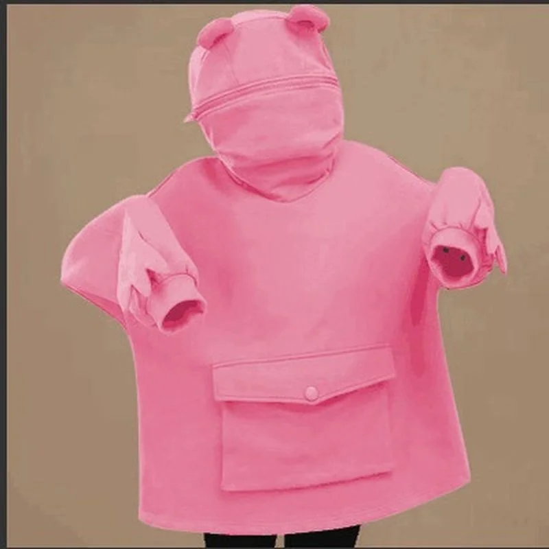 NiceMix Women Autumn Thick Loose Sweatshirt Harajuku Letters Printed Lovely Frog Casual Hooded Hoodies Pullover Female Thicken C