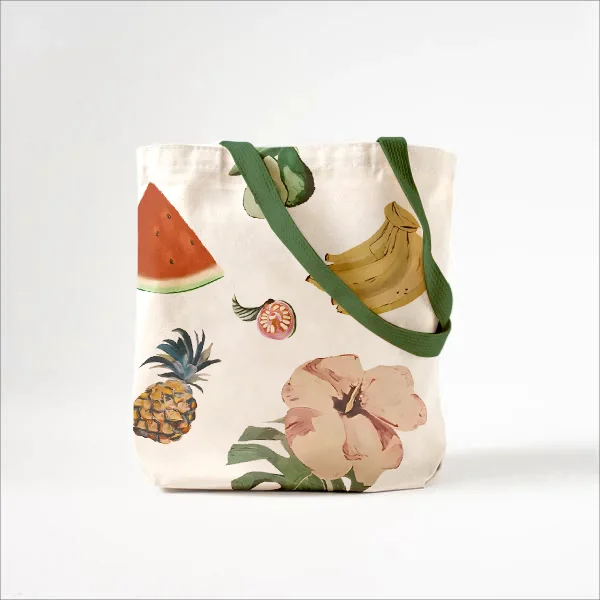 Exotic Fruit World Printed Canvas Bag