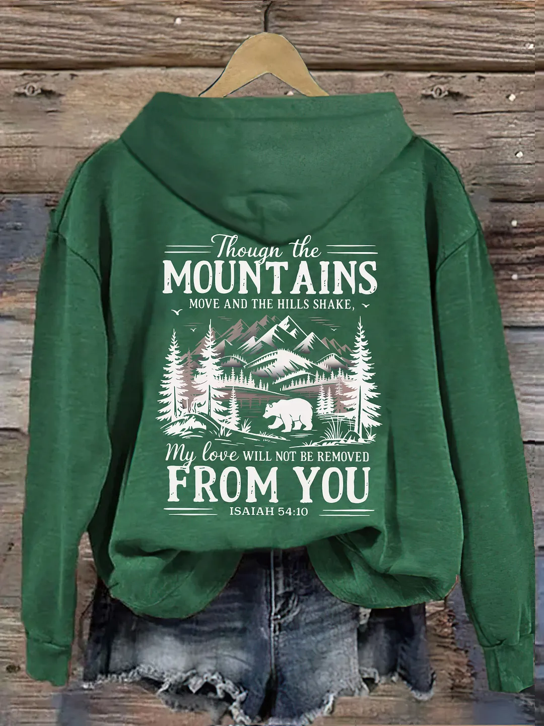 Though The Mountains Move Vintage Hoodie