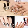Vernis &agrave; ongles miroir, M&eacute;tal Chrome Effet Miroir Effet Manucure Poli