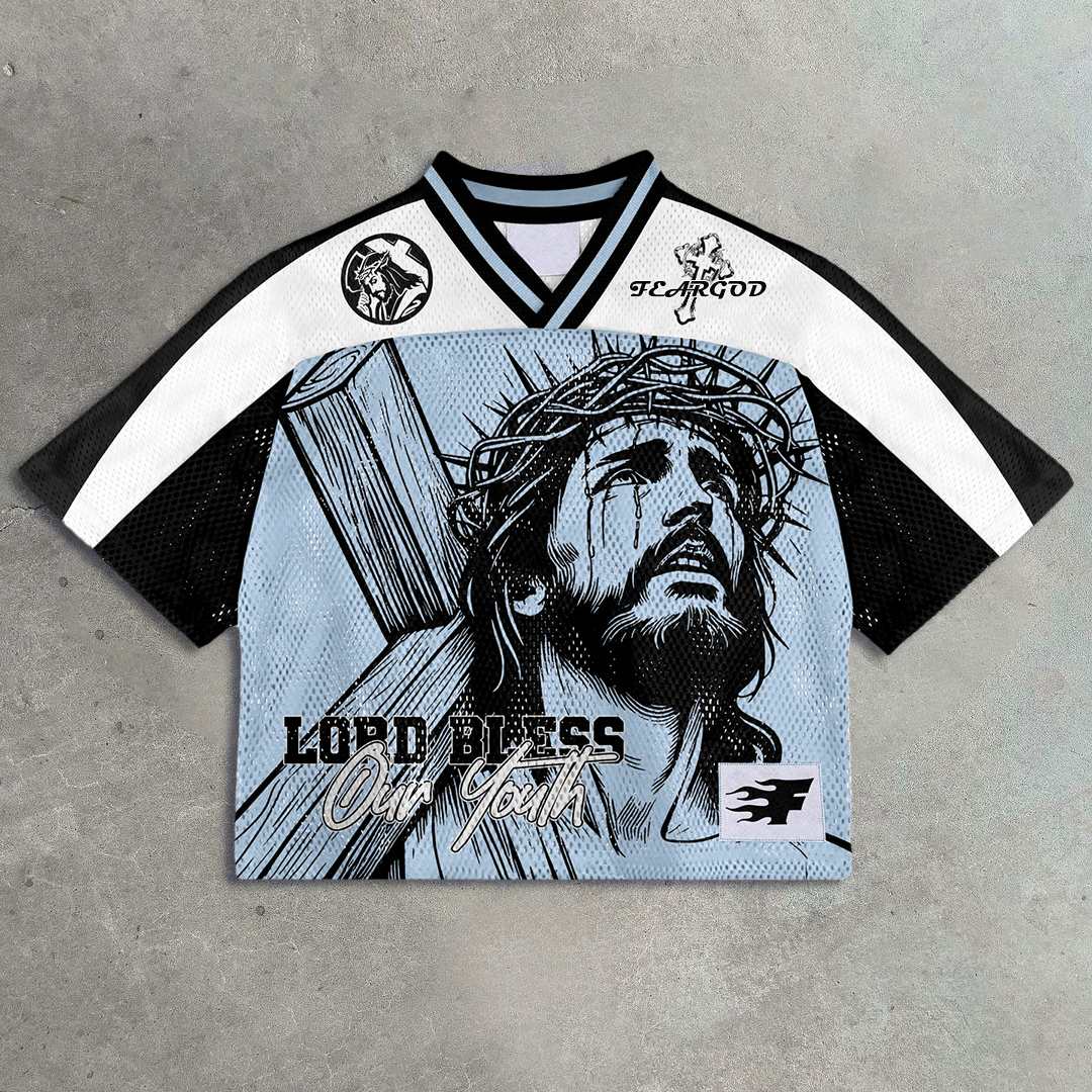 Sopula Blokette Lord Bless Our Youth Jesus Redeems Blokecore T-Shirt - SOPULA