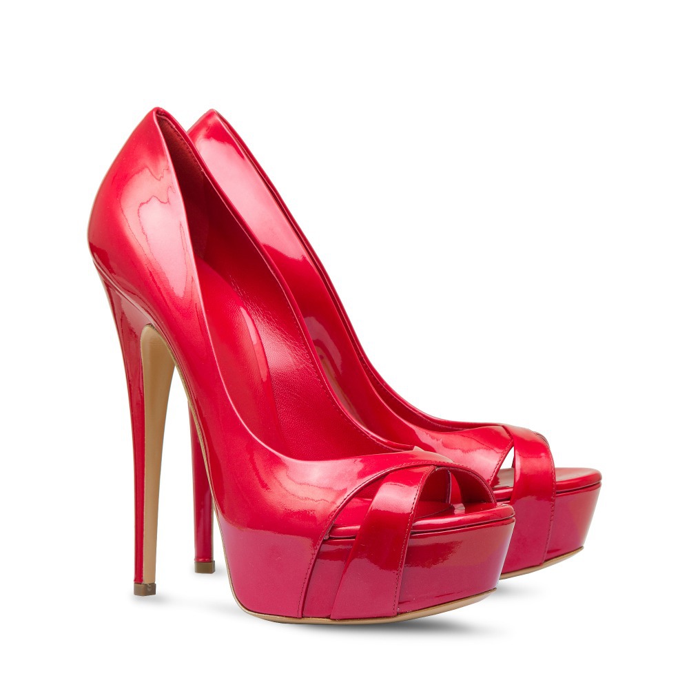 TAAFO Red Pink Stilettos Spike High Thin Heels Woman Classics Platform Pumps Evening Party Shoes 