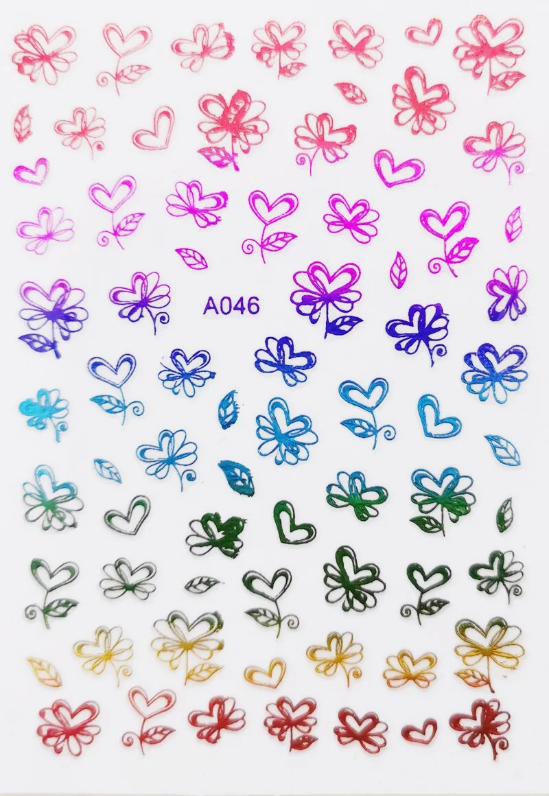 Merry Christmas 3D Elk Nail Art Decals Nail Sticker Manicure Red Laser Gold Silver White Snow Sticker for Nail Design Decoration-Nail Inspo