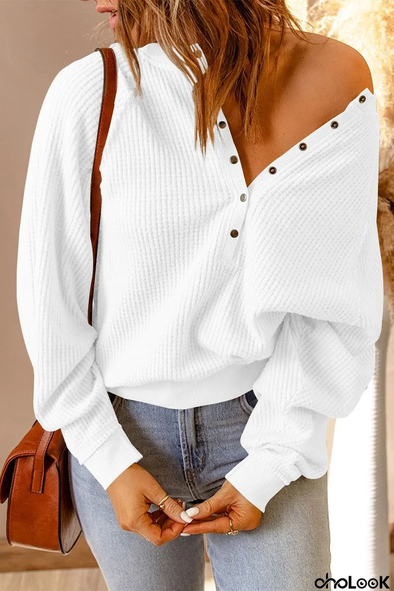 Fashion Casual Solid Patchwork U Neck T-Shirts