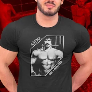 Pornhint Arena Vintage Gay Bar Graphic, T-Shirt, San Francisco, iconic retro lgbtq logo - queer pride + history