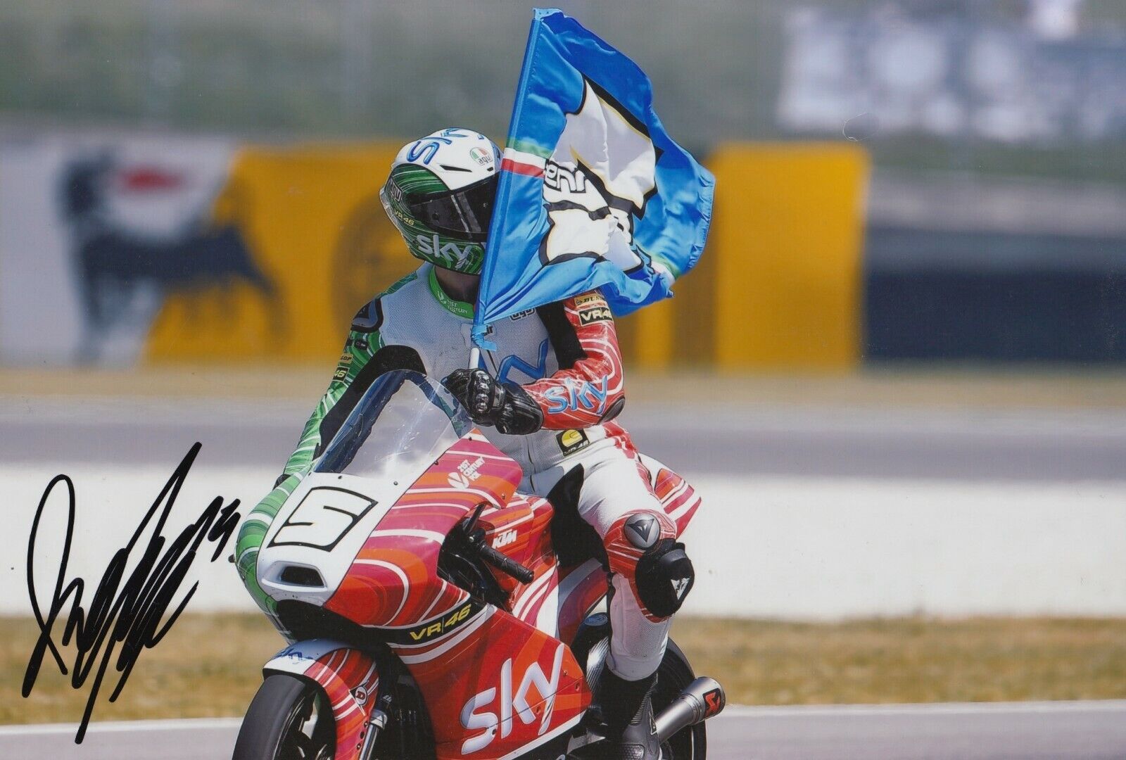 Romano Fenati Hand Signed 12x8 Photo Poster painting - MotoGP Autograph 2.