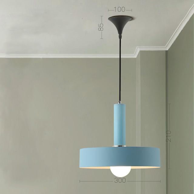 Nordic personality creative restaurant lamp solid wood three single head small chandelier modern minimalist macaron bedside bar