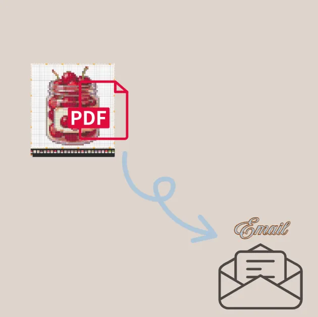 Cherry Jar Digital Pattern 