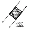 Motorcycle Helmet Storage Trunk Bag 4 Hooks Motorcycle Cargo Net Elastic Net Bag