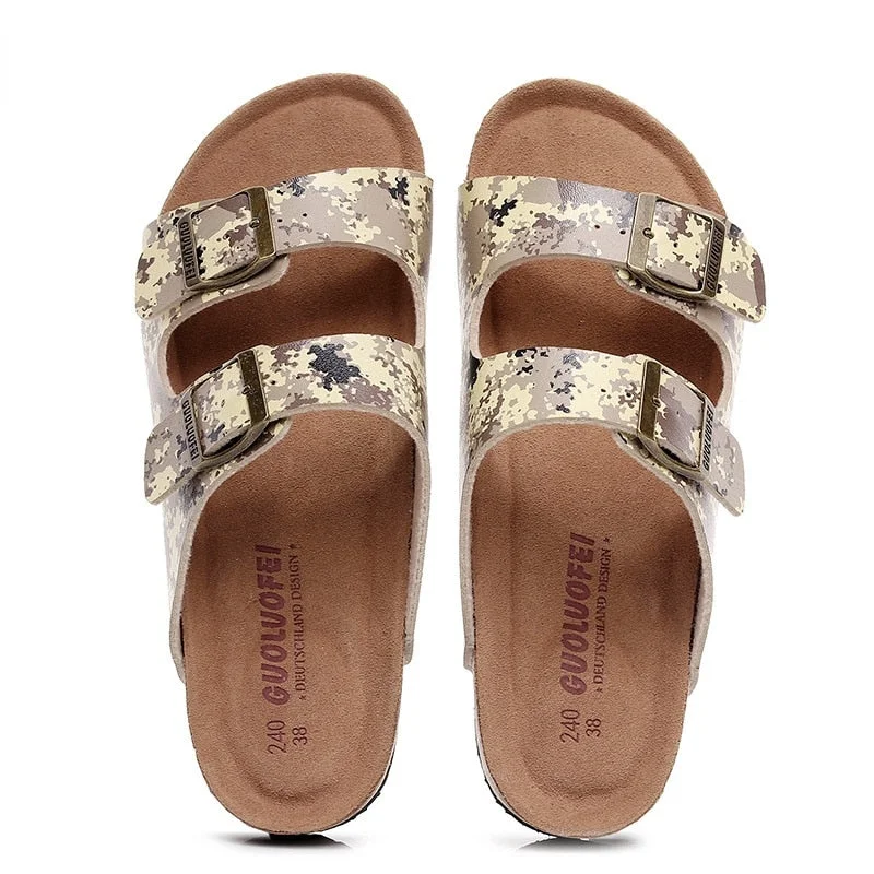 Fujin High Quality Large Size Women Summer Shoes Soft Cork Sole Non Slippery Female Beach Shoes Slides Platform Sandals Fashion