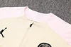 Joyfball 2024/2025 Psg Paris Saint-Germain Jordan Half-Pull Training Suit Apricot Color Jersey
