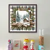 Winter Cabin-11CT Stamped Cross Stitch 40*40cm/15.75*15.75in tapestrymarket