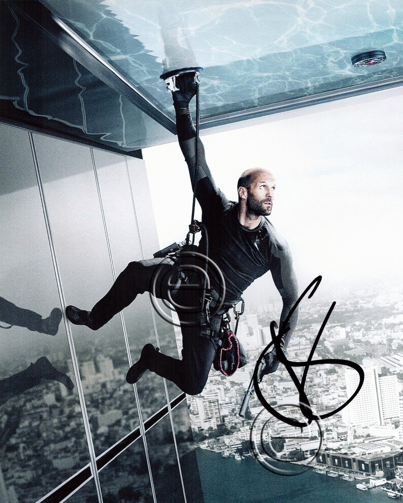 Jason Statham Mechanic Resurrection Autographed Signed Photo Poster painting 8 x 10 print Photo Poster painting picture poster wall art autograph