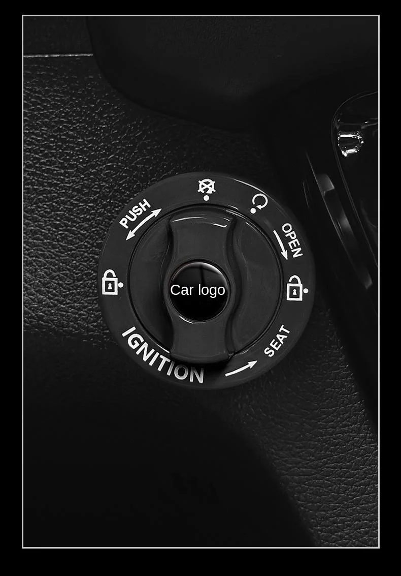 Car one-touch start metal button